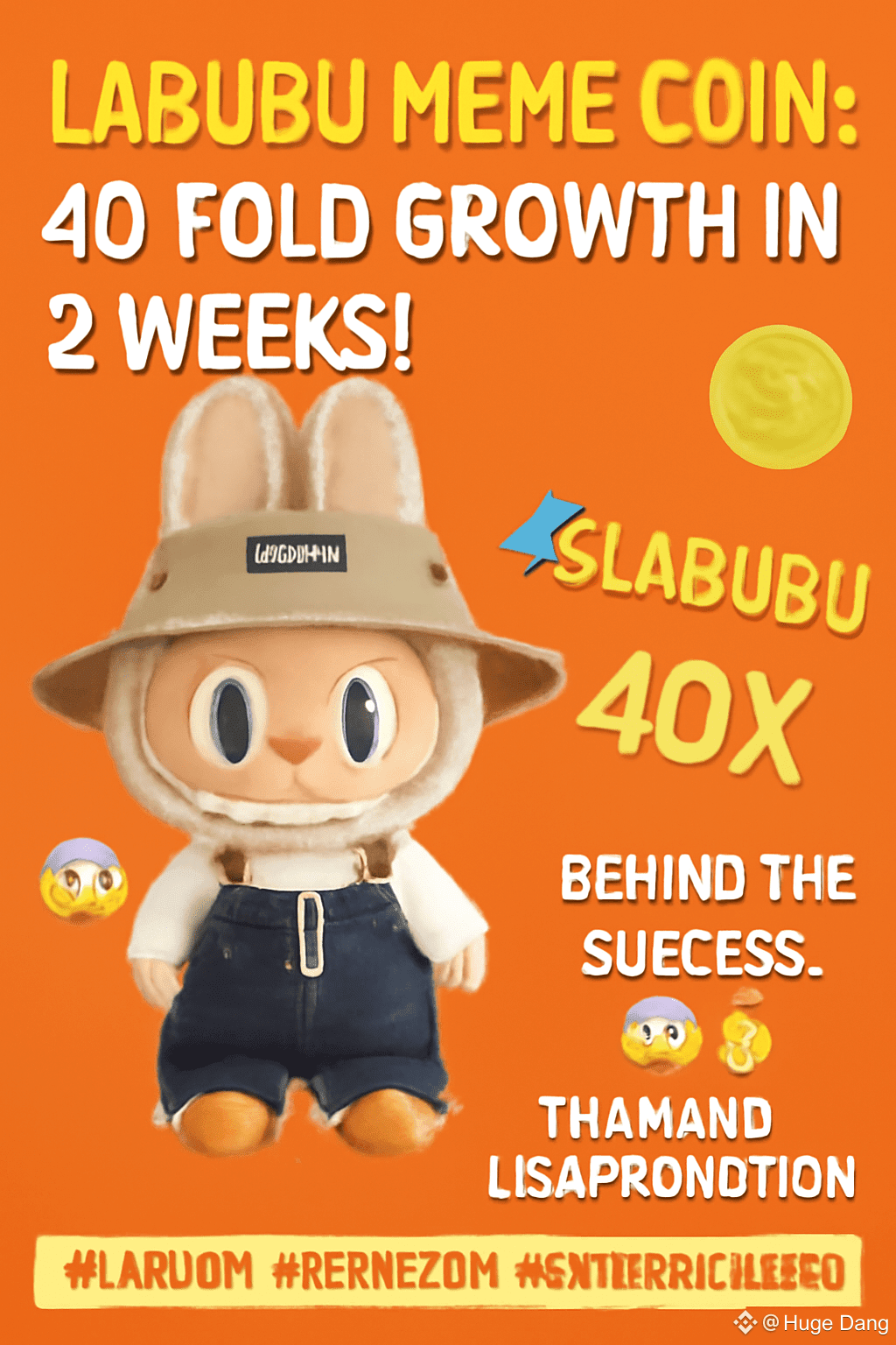 Labubu Meme Coin: The 40x Growth Phenomenon in 2 Weeks! | Huge Dang on  Binance Square