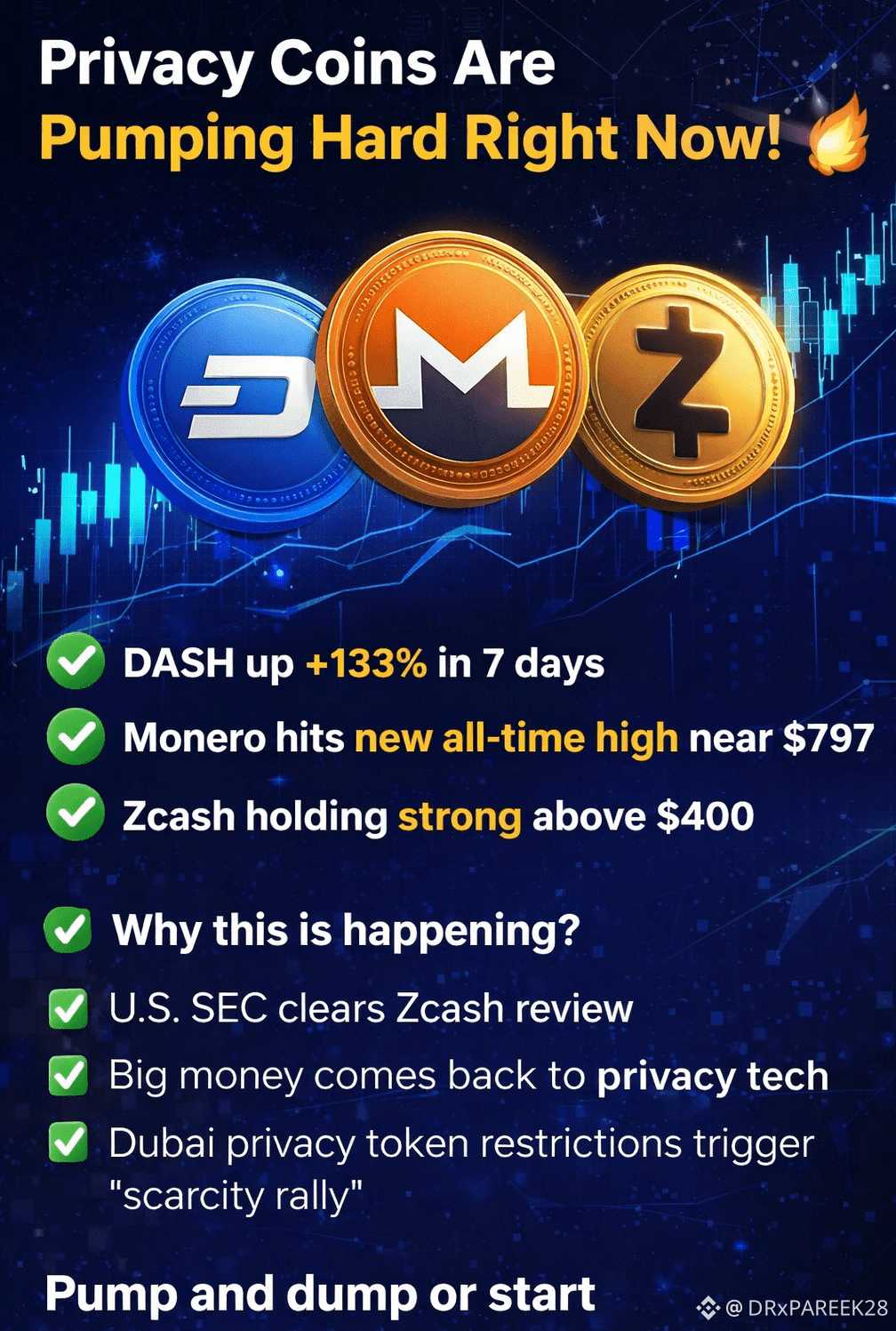 Privacy Coins Are Pumping As crypto market is moving fast a | DRxPAREEK28  on Binance Square