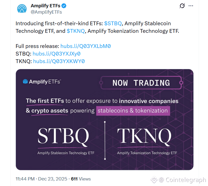 Stablecoin, ETF, Tokenization