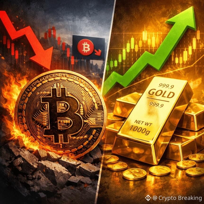 Bitcoin Price Slump Vs Gold Gains Highlights A Shifting Crypto Market
