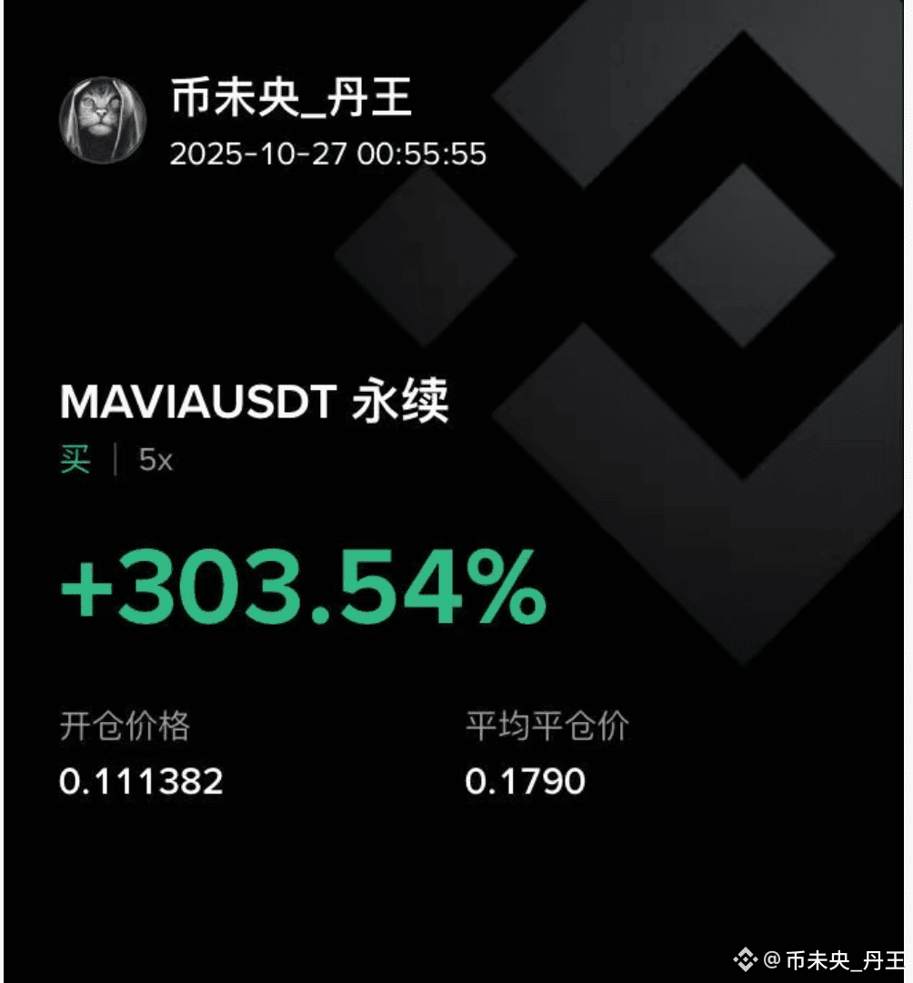 MAVIA 這個平倉價是虧了還是賺了交給認知兄弟去解答了| 幣安廣場上的币未央_丹王