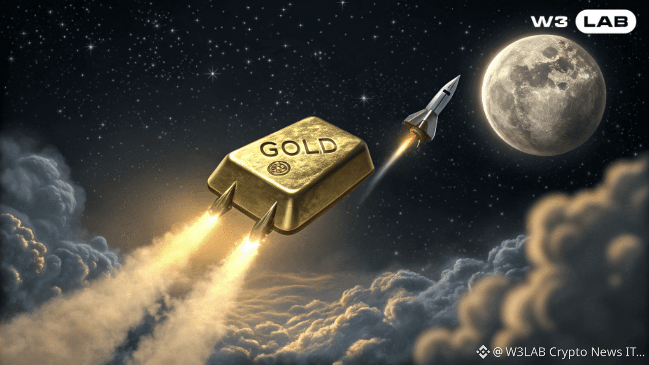 黄金再次打破记录，加密投资者正在利用这一机会| W3LAB Crypto News IT and Marketing Agency发布于币安广场