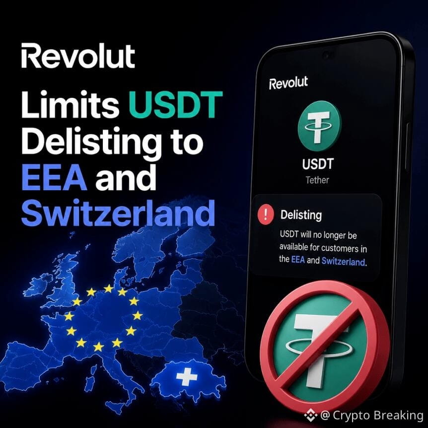 Revolut Limits Usdt Delisting To Eea And Switzerland
