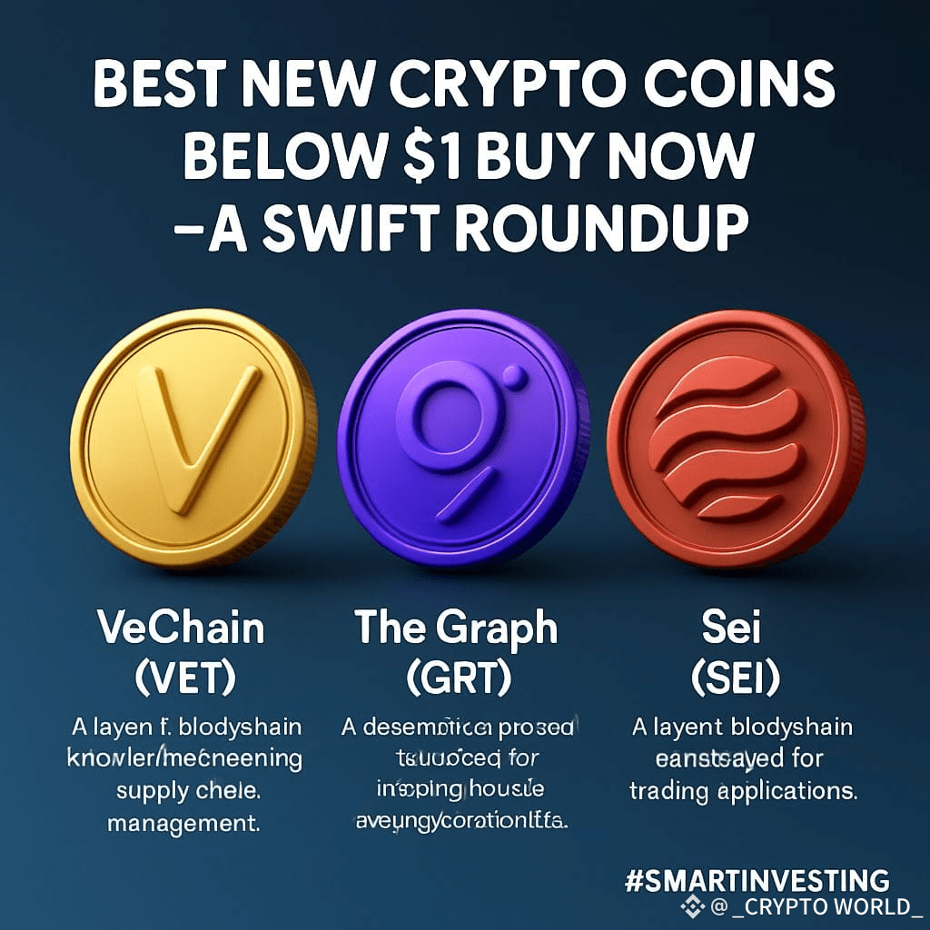 Best New Crypto Coins Below $1 Buy Now — A Swift Roundup | _CRYPTO WORLD_  on Binance Square