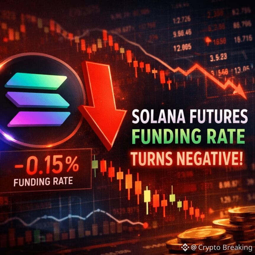 Solana Futures Funding Rate Turns Negative, Signaling Market Shift