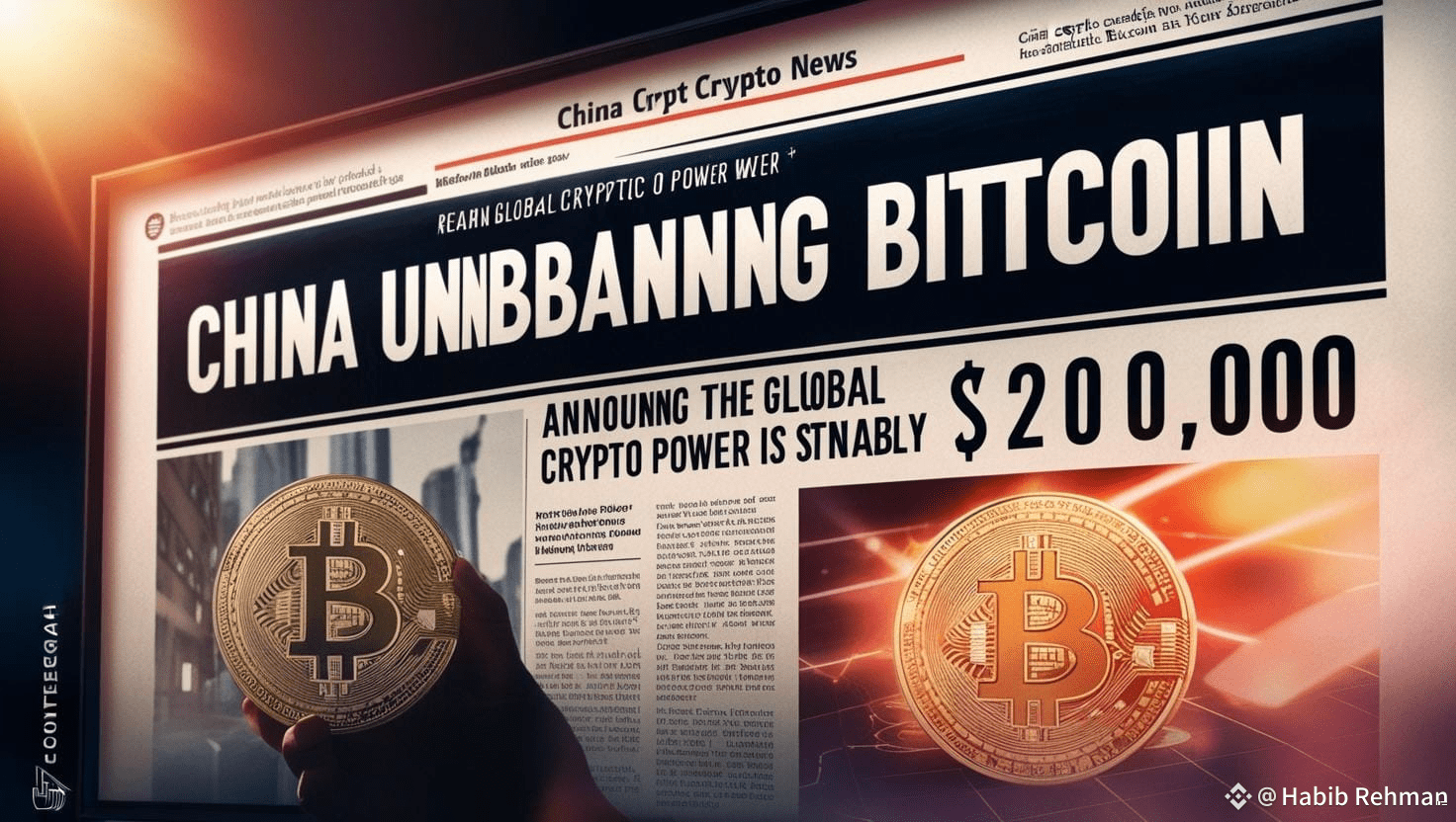 Breaking News: China Unbans Bitcoin—Market Set to Soar! 📈🔥 | Habib Rehman  on Binance Square