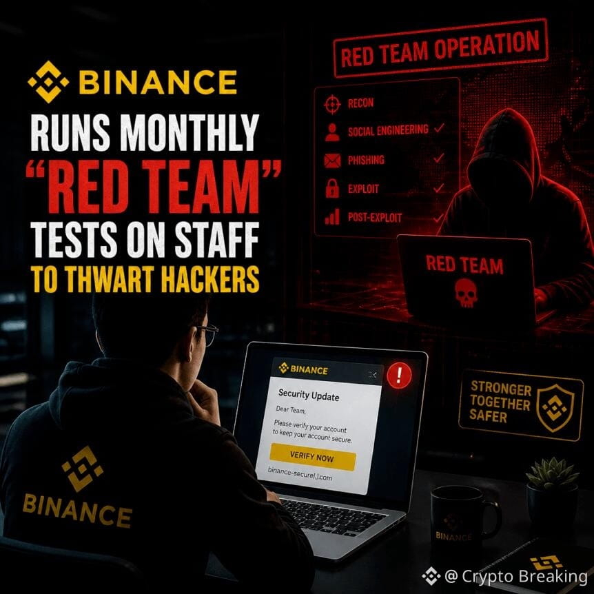 Binance Runs Monthly “red Team” Tests On Staff To Thwart Hackers