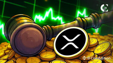 A market report shows XRP rallying on legal optimism in its SEC case, while Bitcoin holds strong technical support.