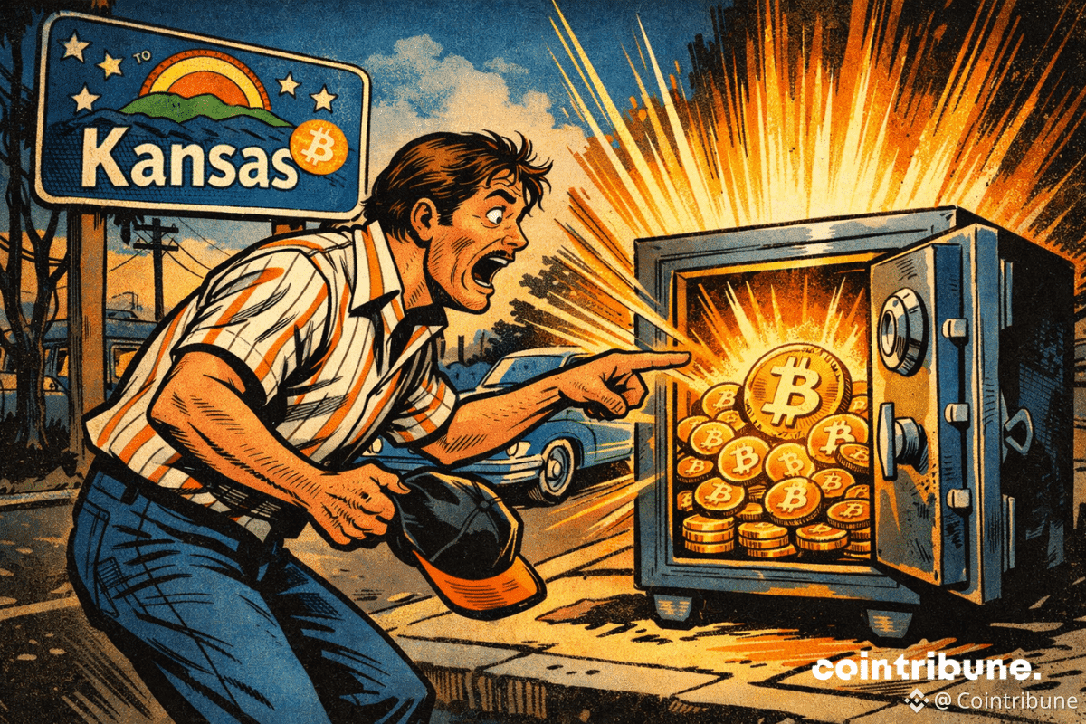 Un homme découvre un coffre débordant de bitcoin lumineux