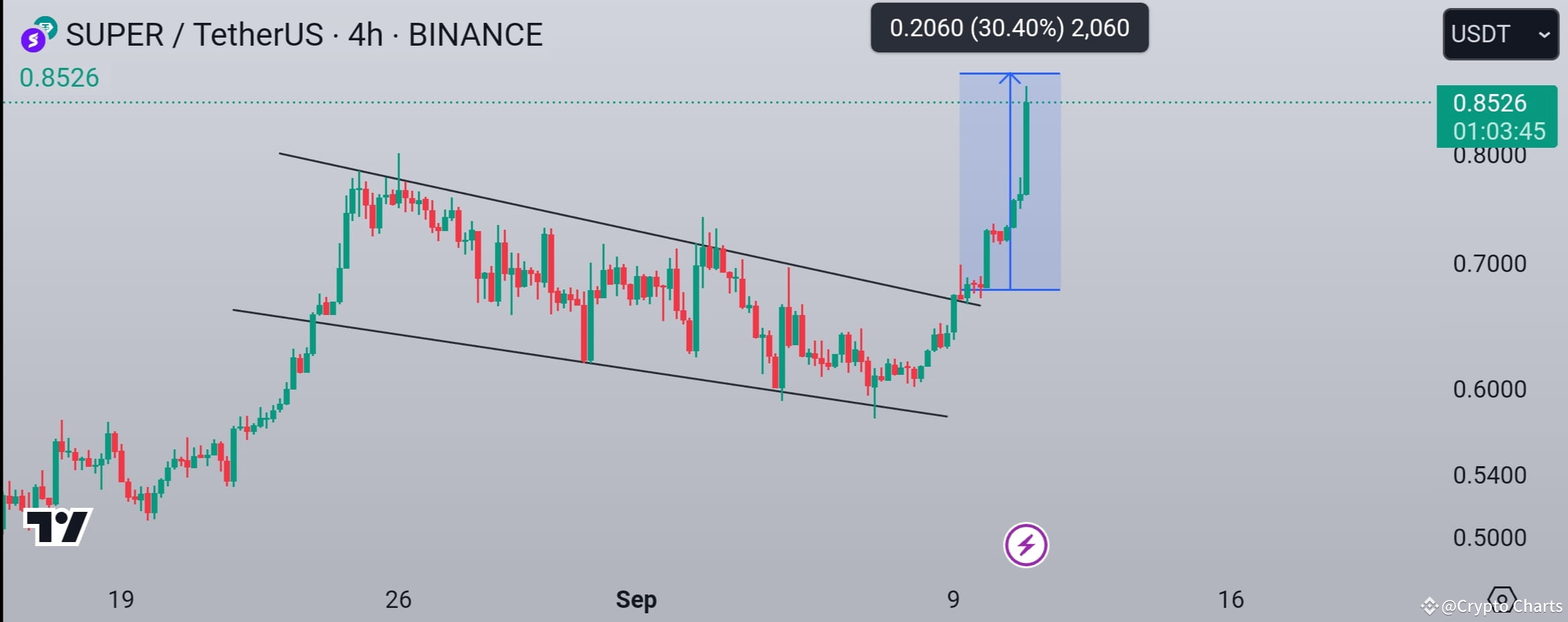#SUPER Hits Target Completely Within Short Time 30%+ Profi | Crypto ...