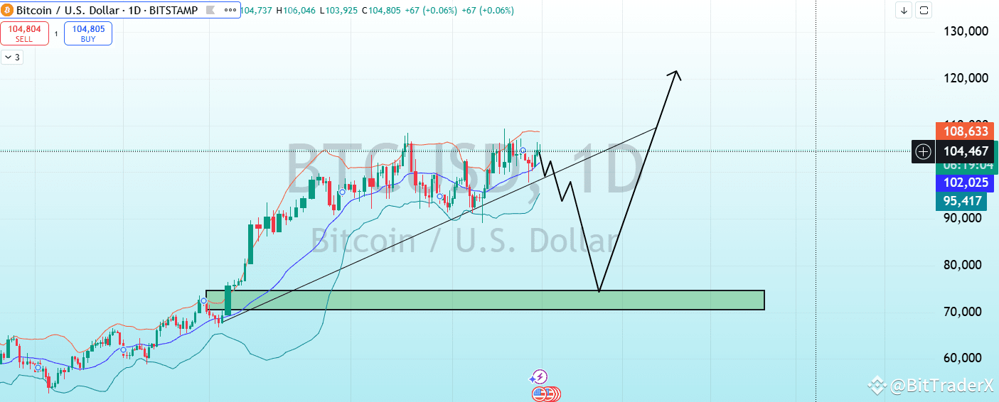 BitTraderX Predicts Bitcoin to Drop to $70K Before Soaring to $250K in 2025  | Crypto Sniper Entry على Binance Square