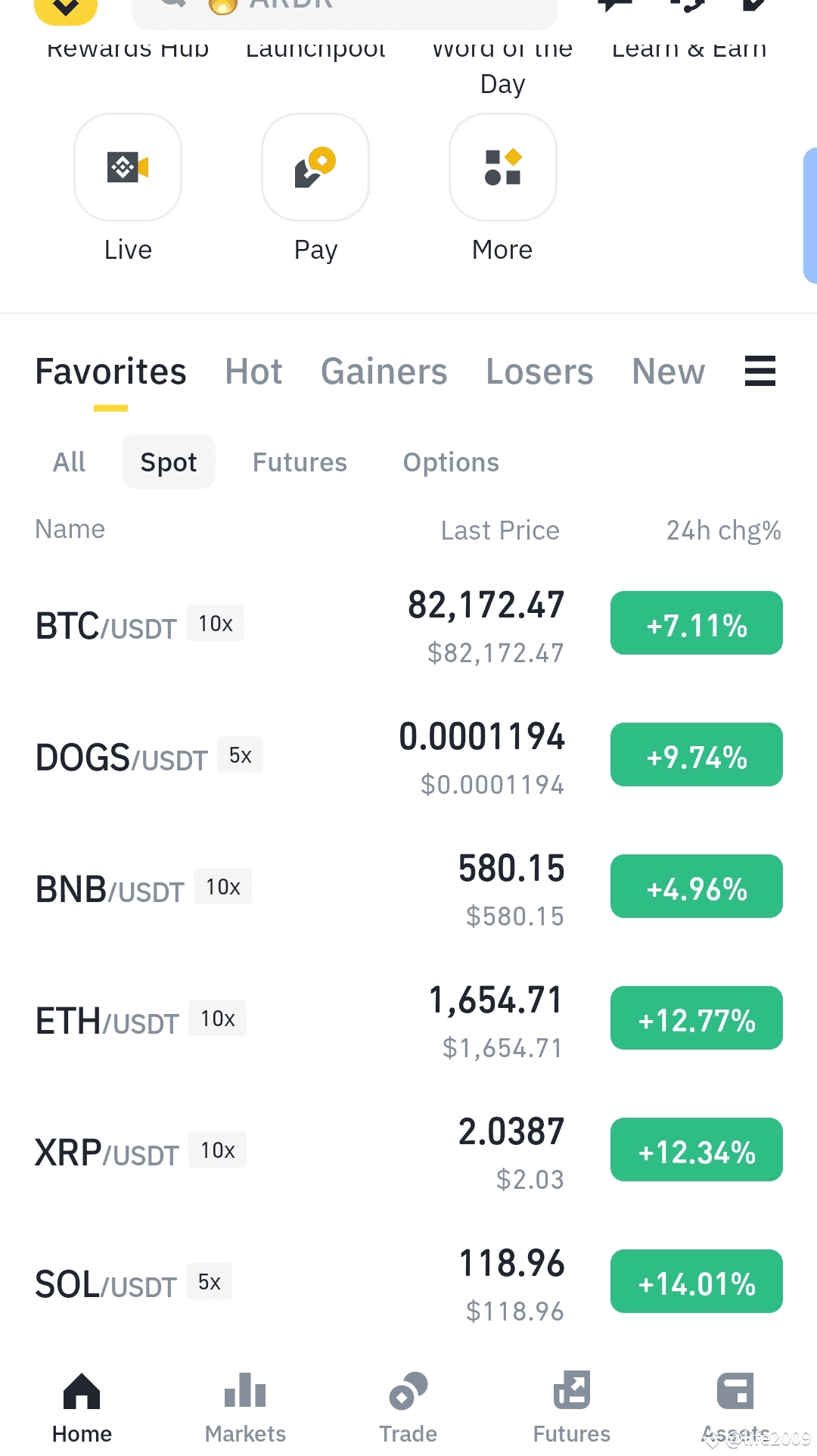 The 5x or 10x in front of each token (like BTC/USDT 10x, | life2009 on  Binance Square
