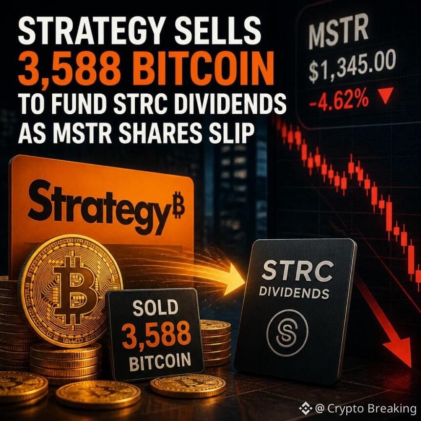 Strategy Sells 3 588 Bitcoin To Fund Strc Dividends As Mstr Shares Slip
