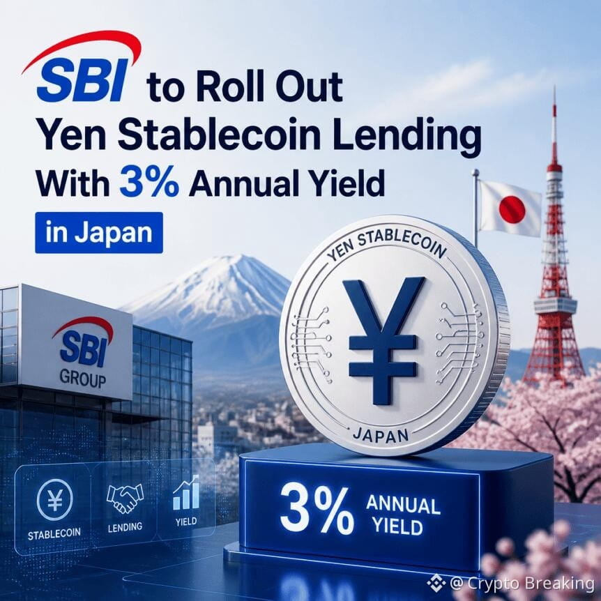 Sbi To Roll Out Yen Stablecoin Lending With 3% Annual Yield In Japan