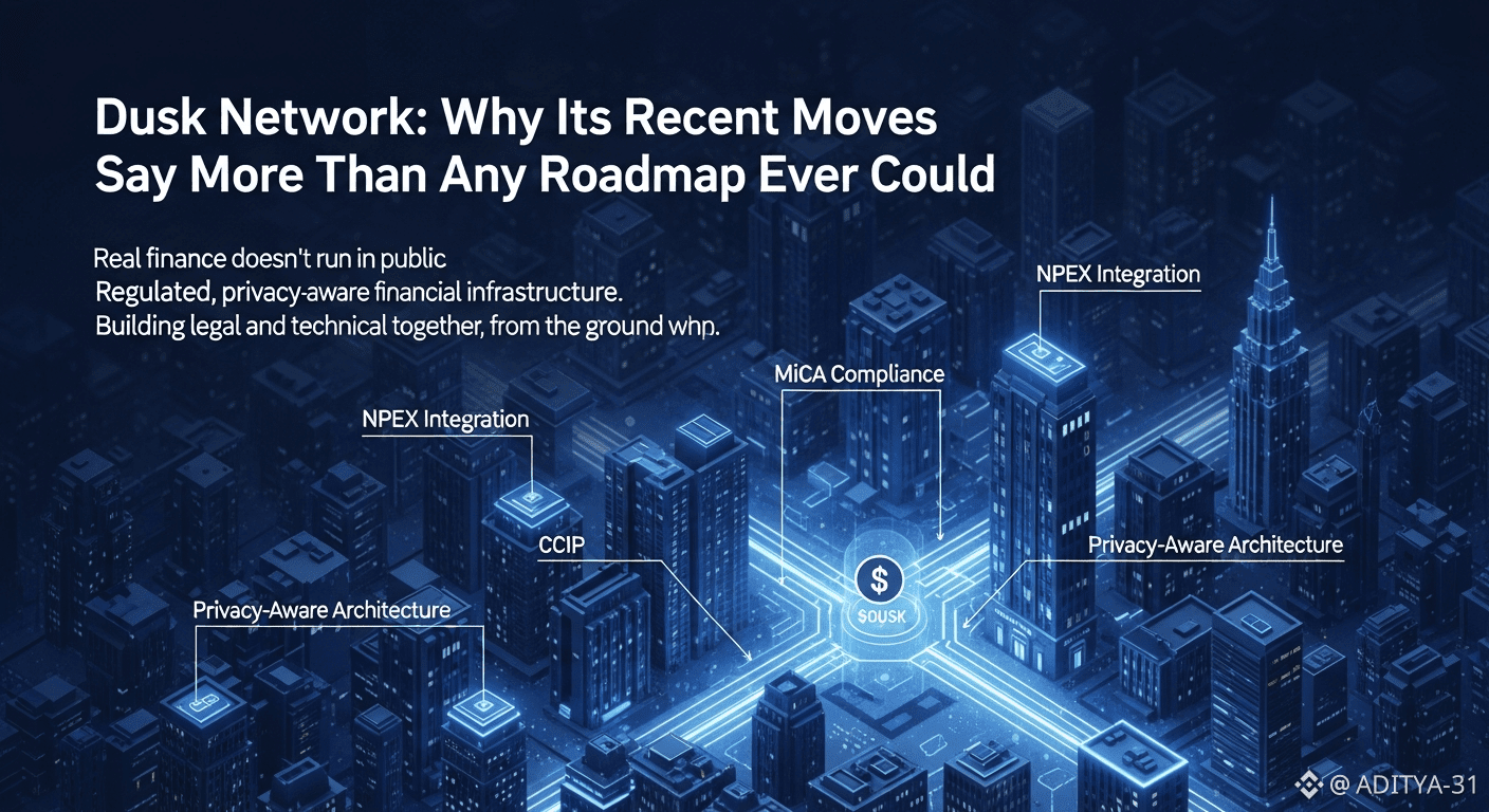 Dusk Network: Why Its Recent Moves Say More Than Any Roadmap Ever Could |  ADITYA-31 on Binance Square