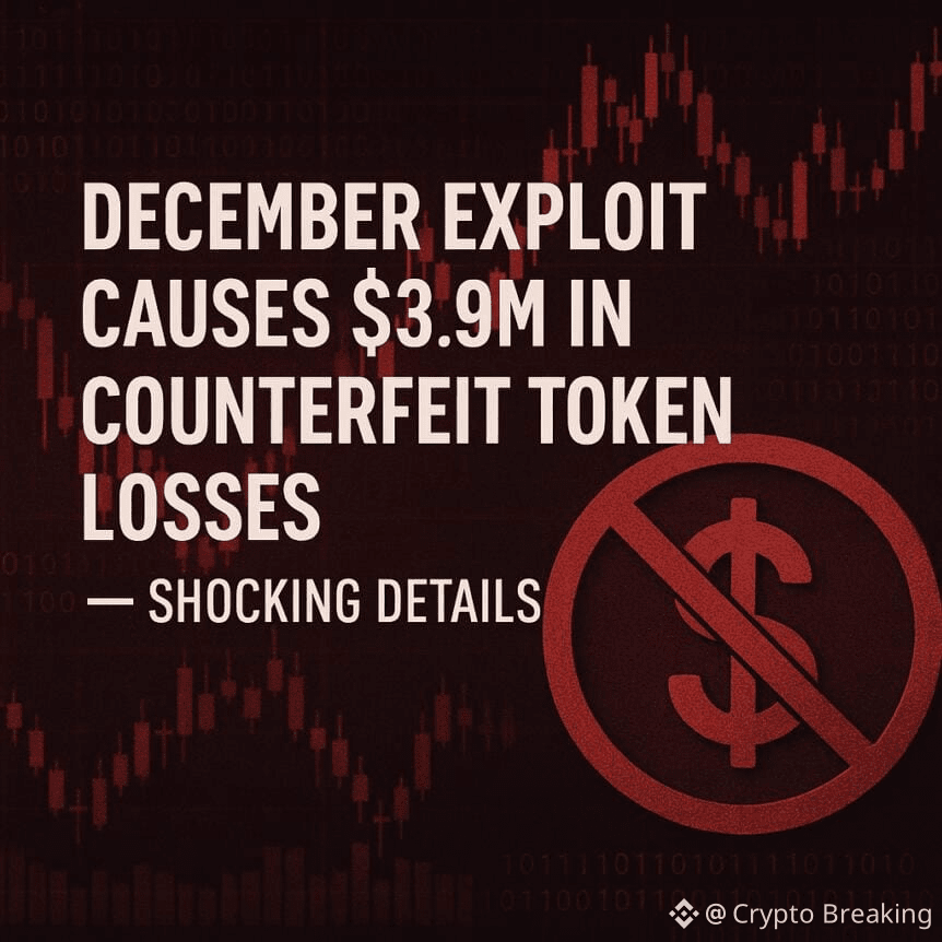 December Exploit Causes $3.9m In Counterfeit Token Losses — Shocking Details