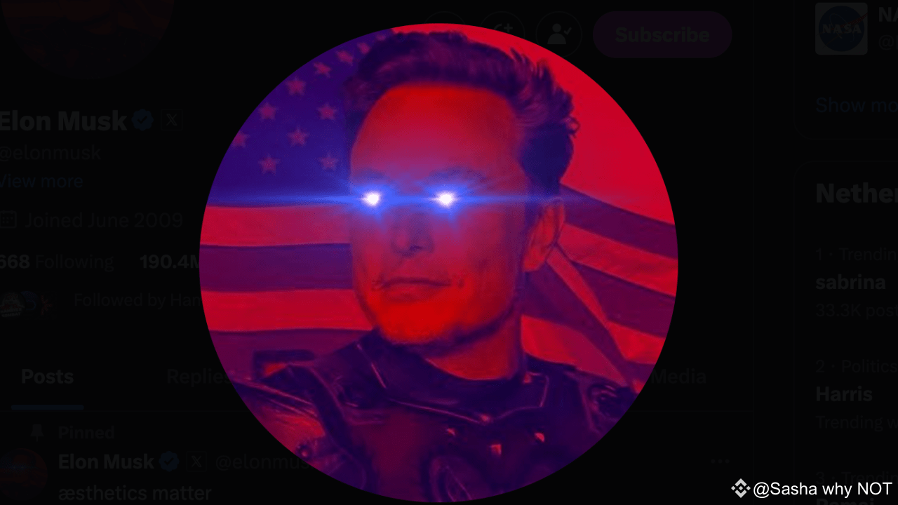 Elon Musk and laser eyes! What does it mean! | Sasha why NOT on Binance  Square