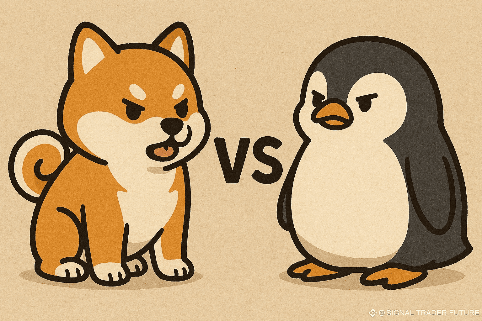 Comparative Summary: PENGU vs SHIB Pudgy Penguins | SIGNAL TRADER FUTURE on  Binance Square