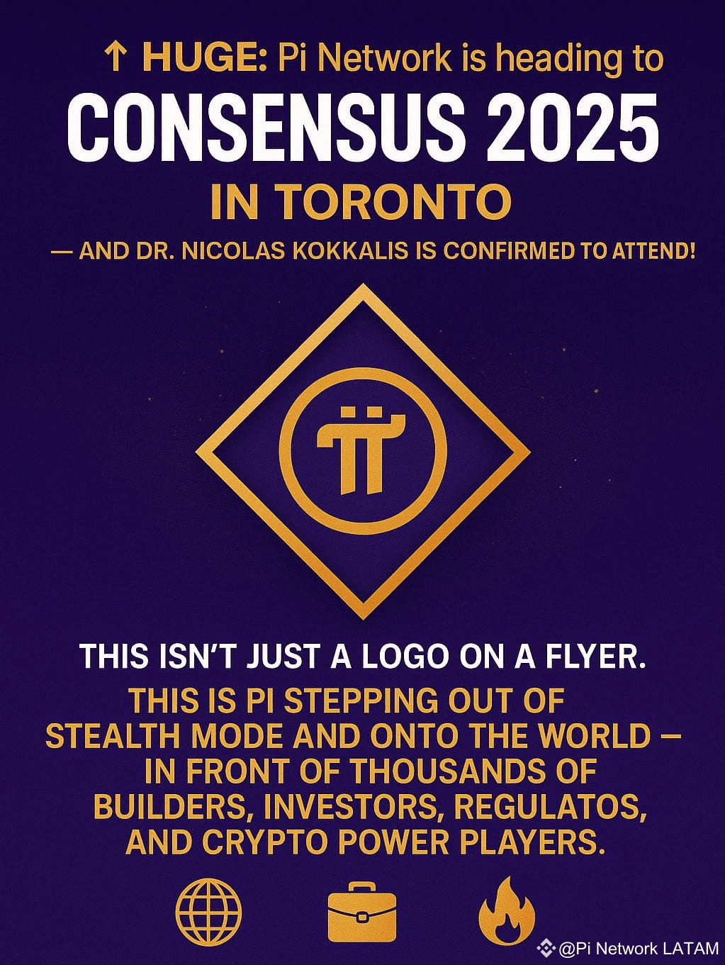 🚨 HUGE: Pi Network is heading to Consensus 2025 in Toronto | Pi Network  LATAM on Binance Square