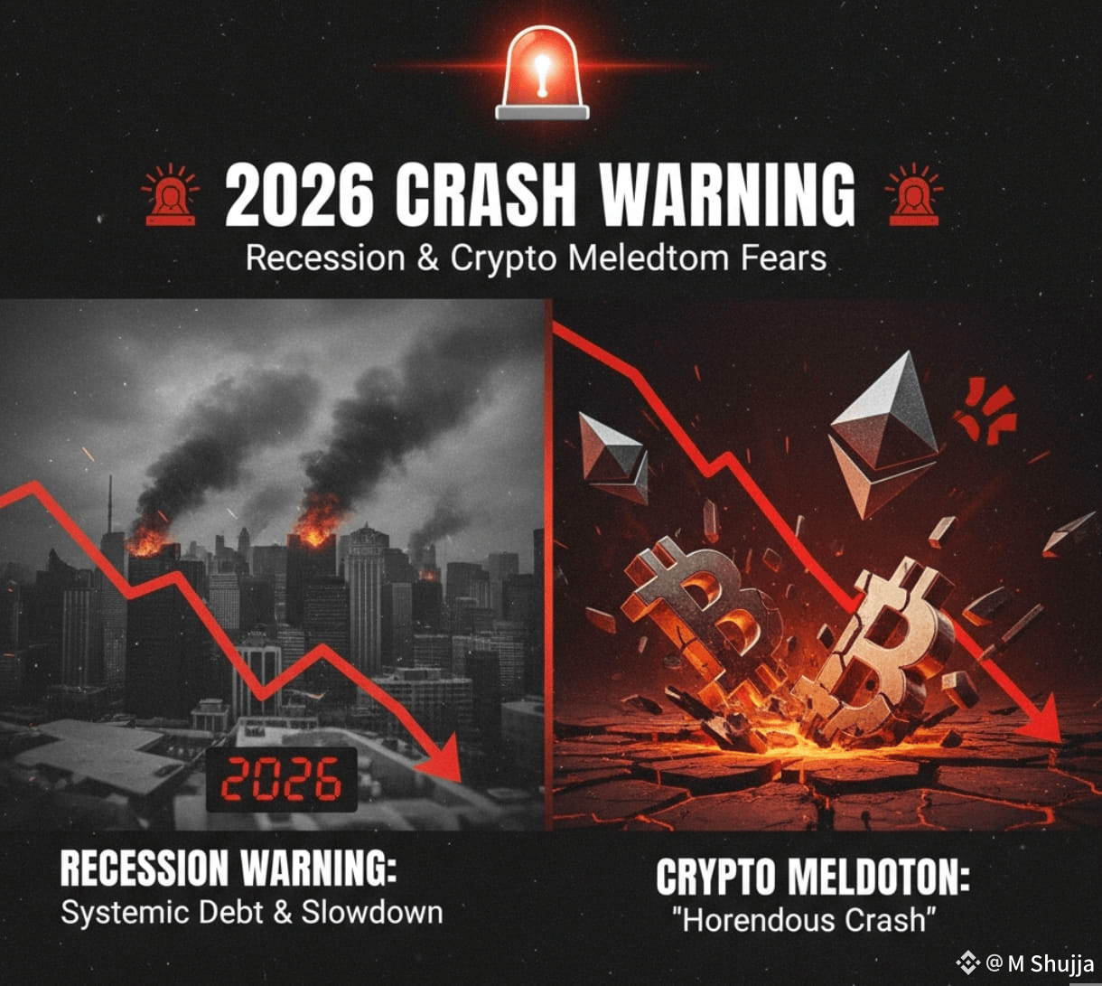 🚨 2026 Crash Warning: Recession & Crypto Meltdown Fears | M Shujja on ...