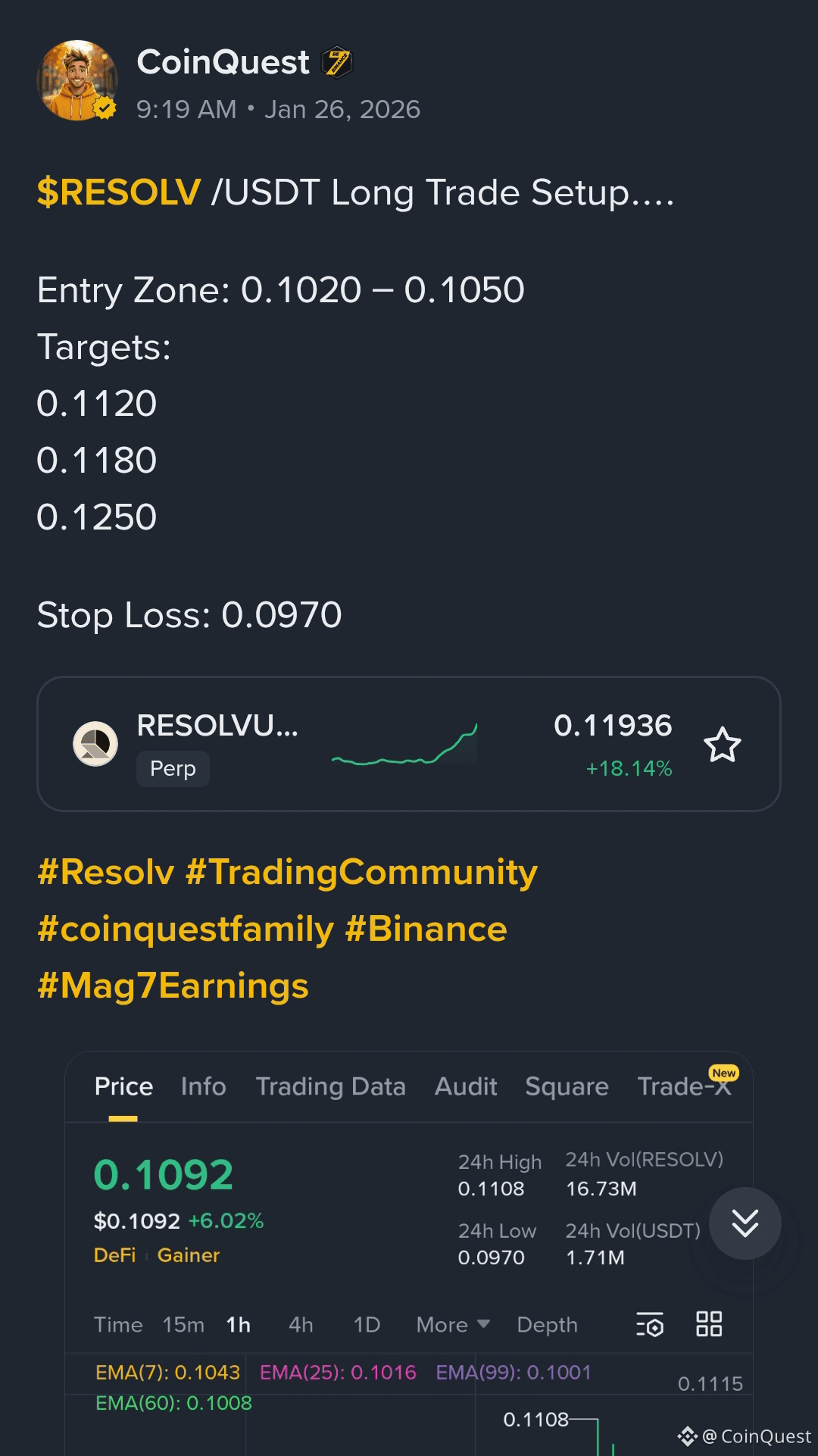 Resolv Price Today | RESOLV to USD Live Price, Market Cap & Chart