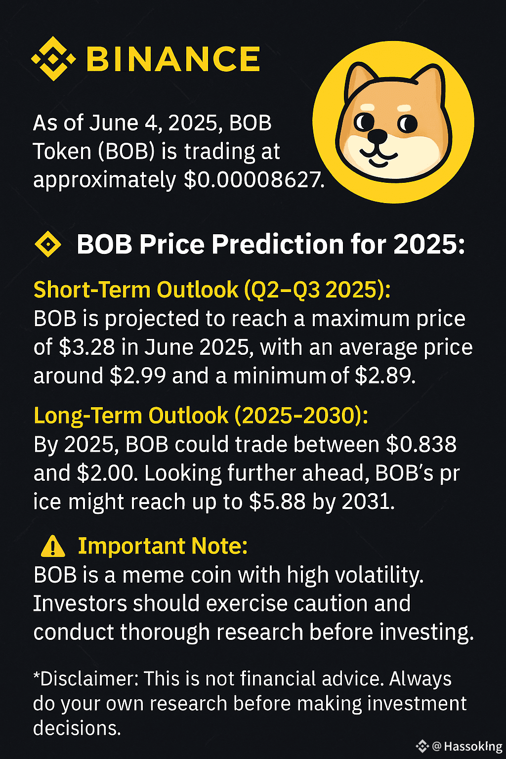 📈 BOB Price Prediction for 2025: Short-Term Outlook (Q2–Q3 | Alicryptozone  on Binance Square