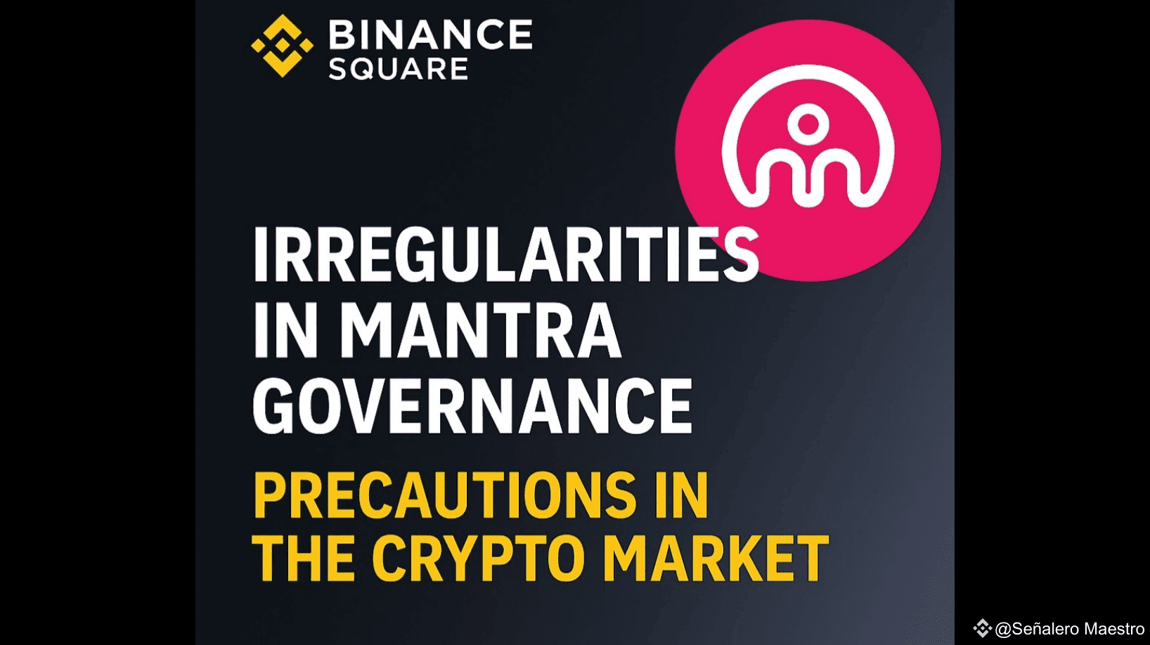 🛑 El Caso de MANTRA (OM): Una Lección Vital para Todos los Inversores  Cripto | Señalero Maestro en Binance Square