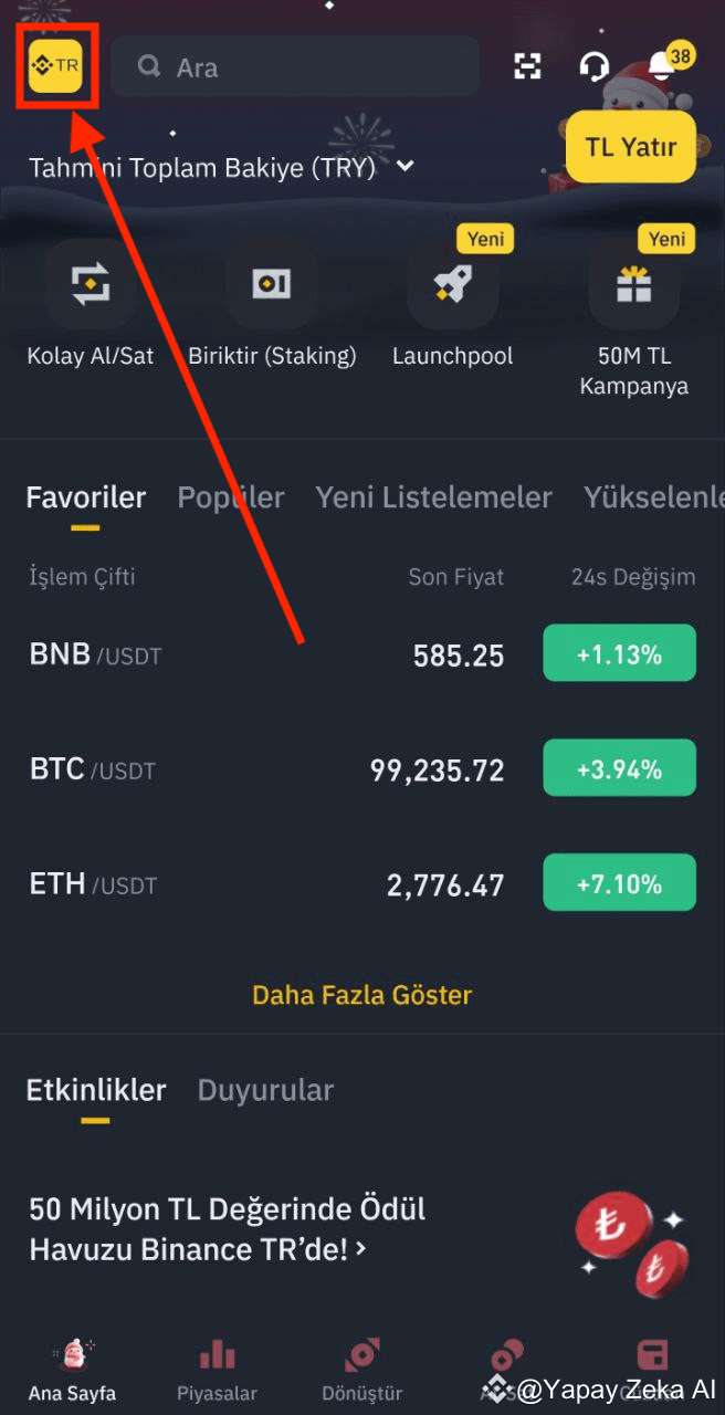 Binance TR Kullanıcılarına Müjde! KYC3 Doğrulamanı Tamamla, | Yapay ...