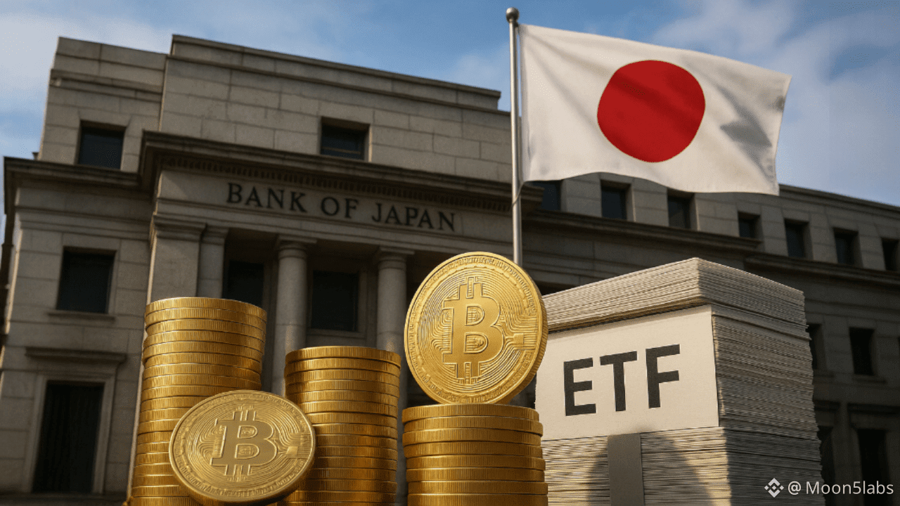 Bank of Japan to Offload $534 Billion in ETFs – Bitcoin Under Pressure  Ahead of Rate Hike? | Moon5labs on Binance Square