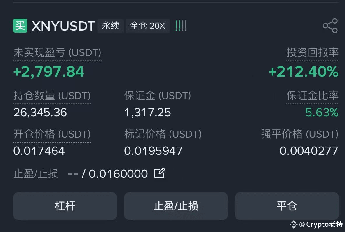 XNY 芜湖，大家庭又一单代码起飞！ 大盘疲软，那就冲山寨！ 直接拿捏11个点的涨幅！大家庭代码依旧是强无敌！ | Crypto老特على  Binance