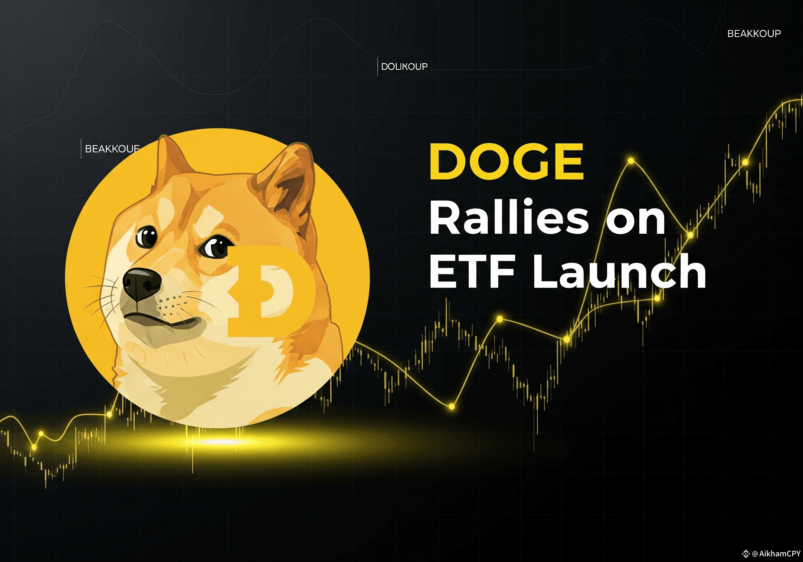 🚀DOGE Se dispara con el lanzamiento del ETF Dogecoin sube a | AikhamCPY en  Binance Square
