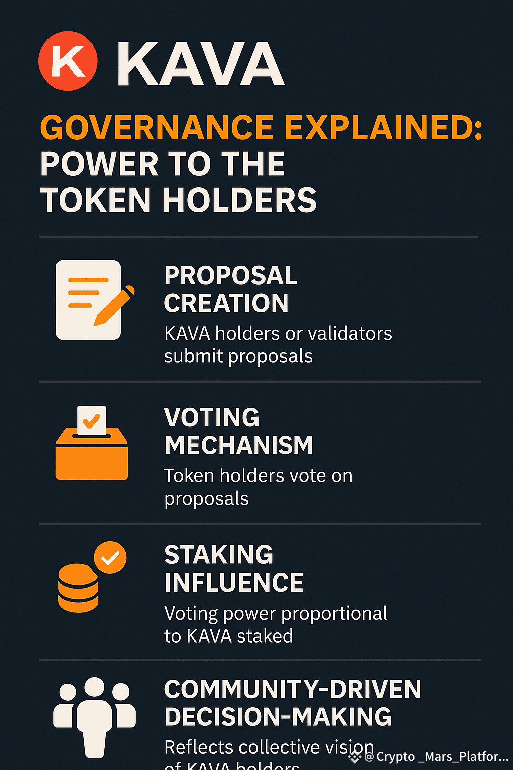 Kava Governance Explained: Power to the Token Holders One | Crypto  _Mars_Platform on Binance Square