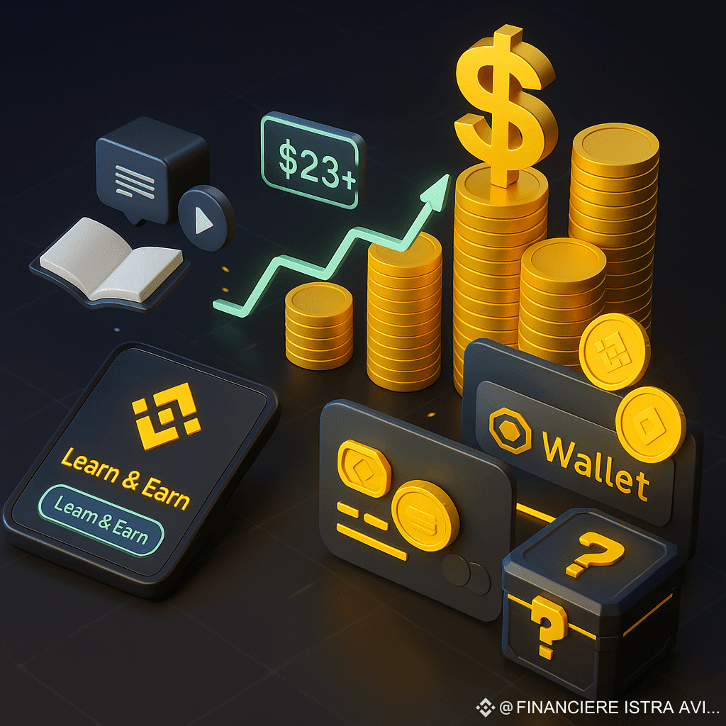 De 1$ à 23$+ sans investissement initial | FINANCIERE ISTRA AVIS på Binance  Square