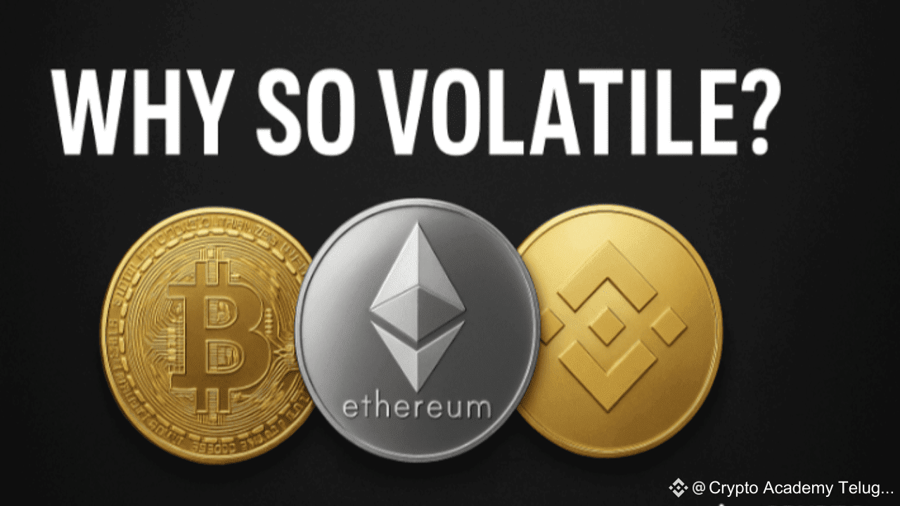 Why Are Bitcoin, Ethereum & BNB So Volatile Today? Should You Buy or Wait?  | Crypto Academy Telugu on Binance Square