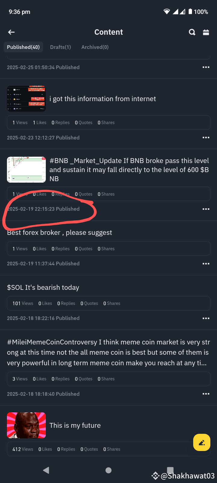 Curated visual reference: Visual Reference: Bnb Market Update 6 Days Ago I Predicted The Price