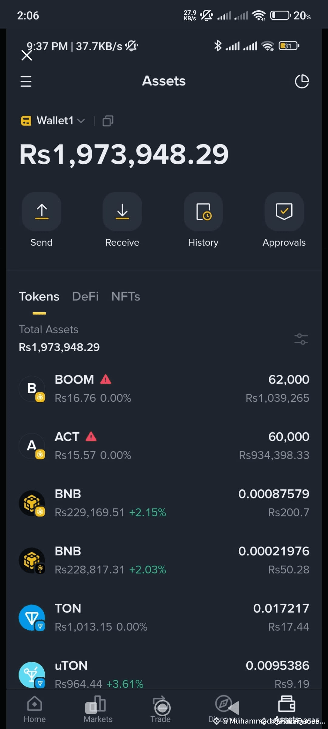I just came across this screenshot on Binance — the wallet |  Crypto_Master_577 on Binance Square