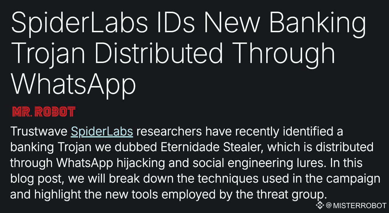 😈 A new crypto-trojan is taking over WhatsApp: anyone can | MISTERROBOT on  Binance Square