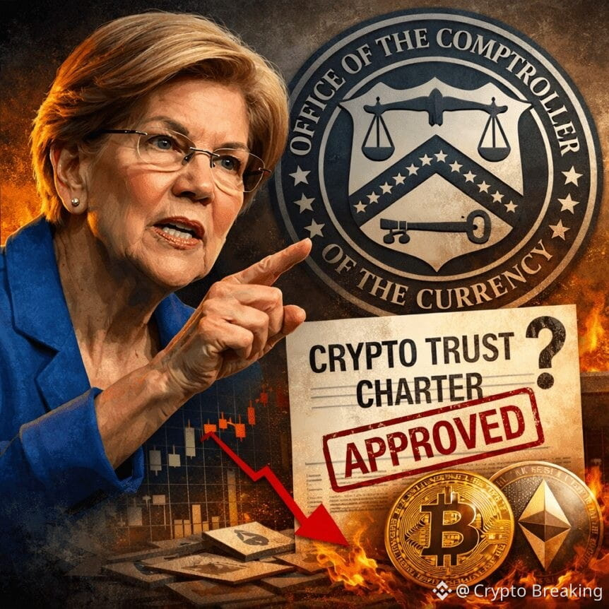 Warren Presses Occ On Approving Ineligible Crypto Trust Charters