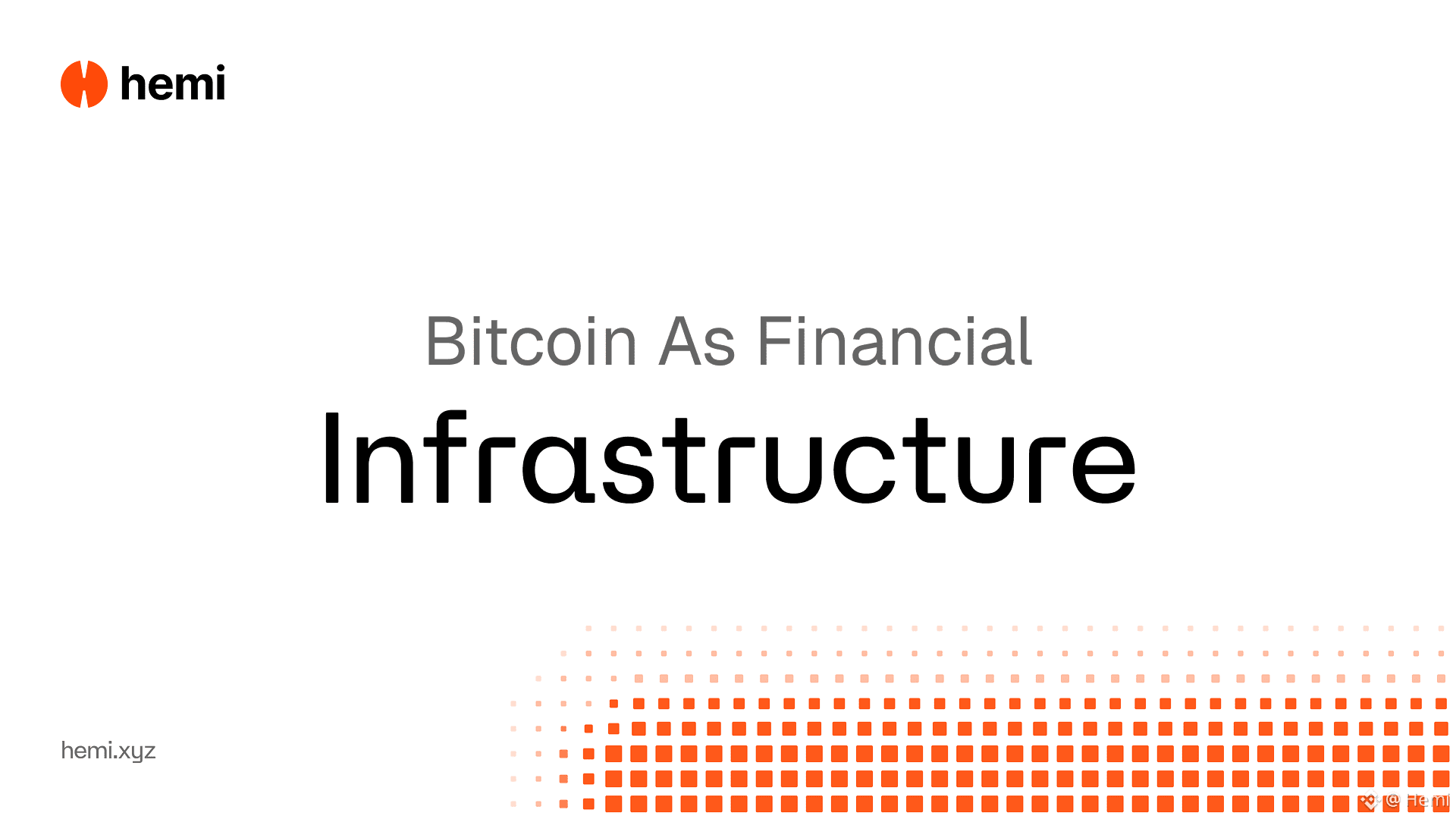 Bitcoin as Financial Infrastructure. #stellar enables | Hemi on Binance  Square