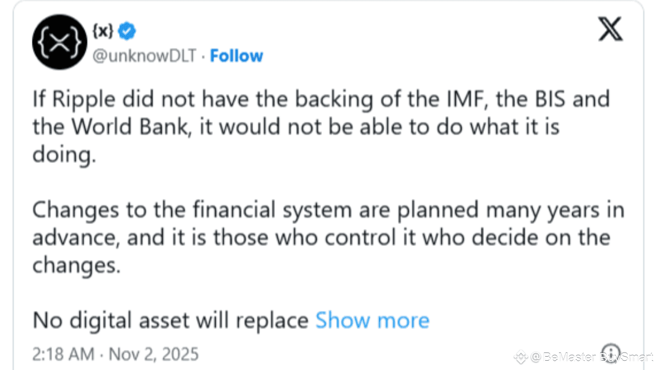 Pundit: XRP Belongs to Financial Elite. Ripple Is Backed By IMF, BIS, World  Bank | BeMaster BuySmart on Binance Square