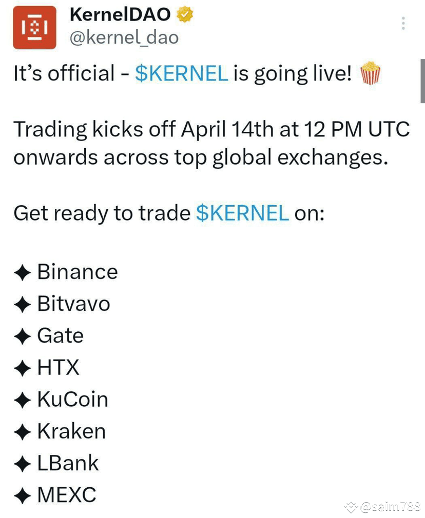 💰$KERNEL 8 Exchange List 🔥 #binancesquare #crypto | saim788 on Binance  Square