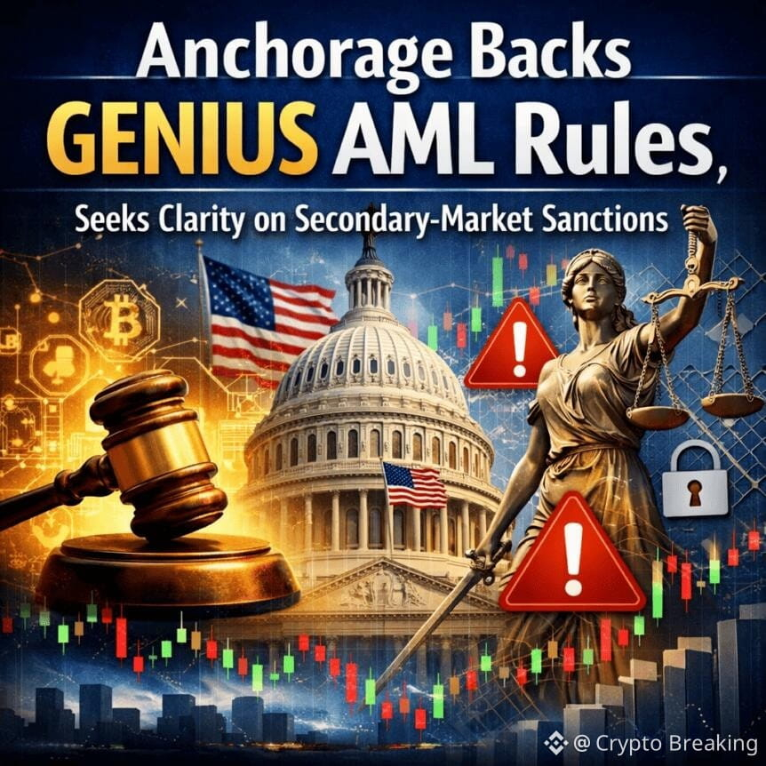 Anchorage Backs Genius Aml Rules, Seeks Clarity On Secondary-Market Sanctions
