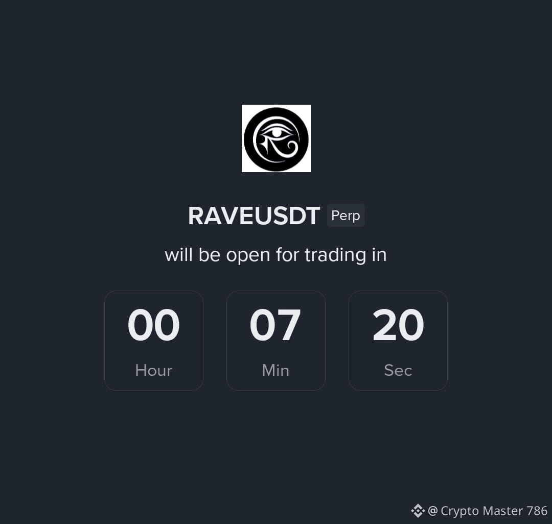 New Listing Alert – $RAVE /USDT (Perpetual) $RAVE /USDT | Crypto Master 786  on Binance Square