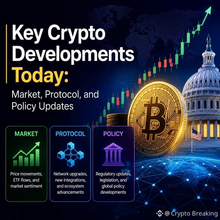 Key Crypto Developments Today: Market, Protocol, And Policy Updates