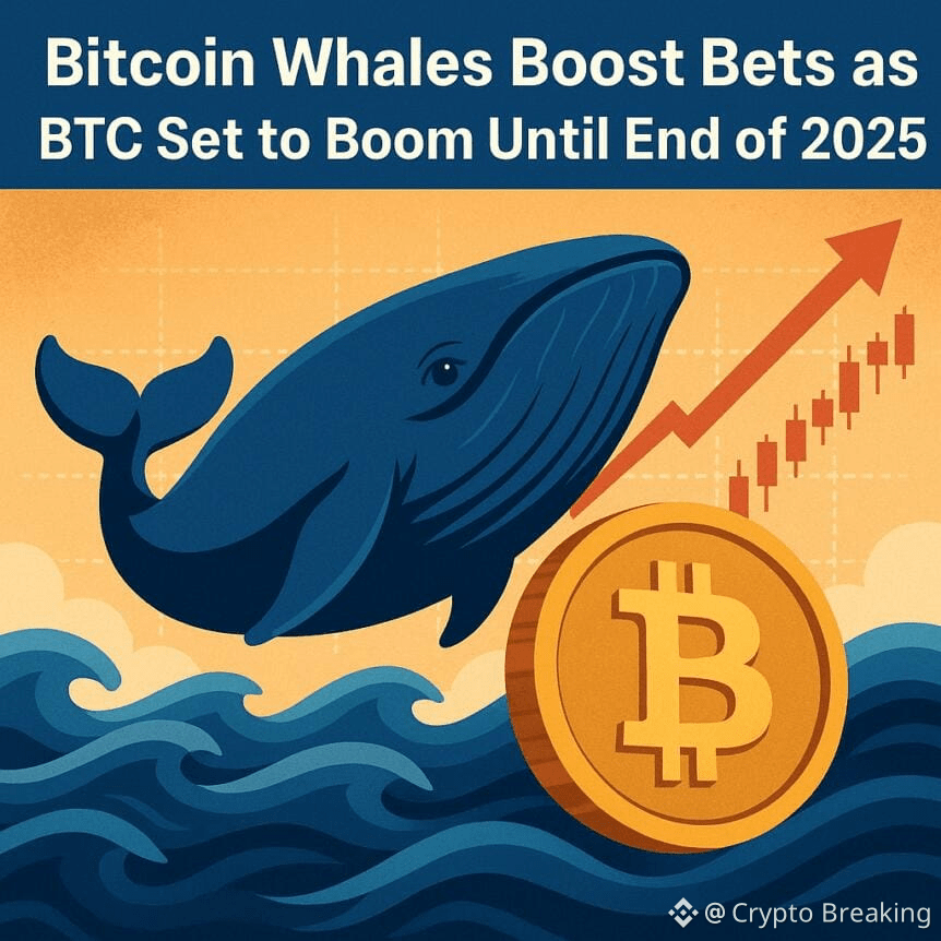 Bitcoin Whales Boost Bets As Btc Set To Boom Until End Of 2025