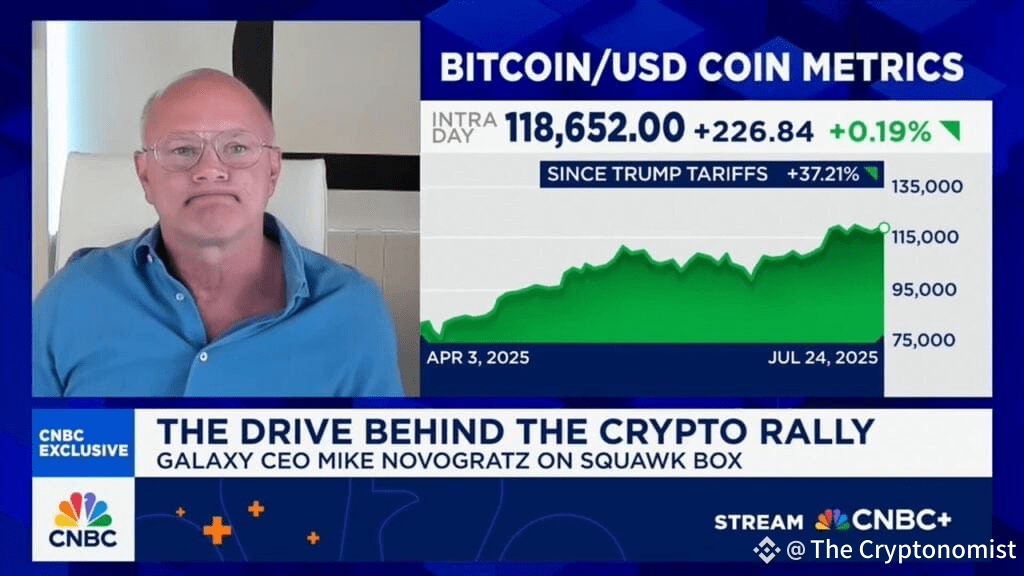 Galaxy CEO on CNBC