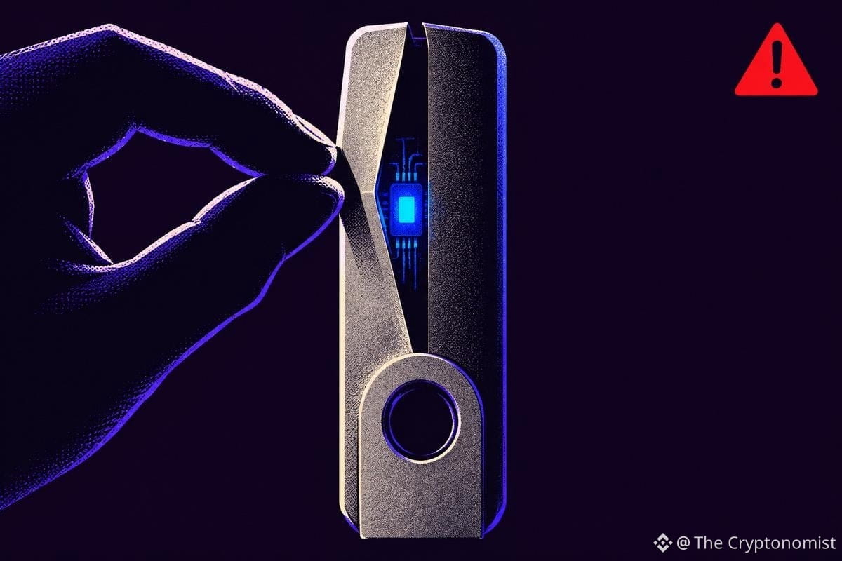 Ledger hardware wallet tampering