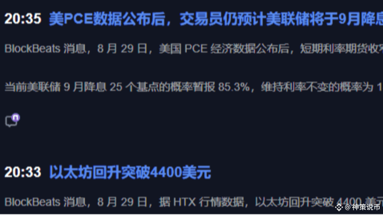 币安宕机？PCE数据才是真核弹！4400上车者，明早资产加零！ | 女王ETH发布于币安广场