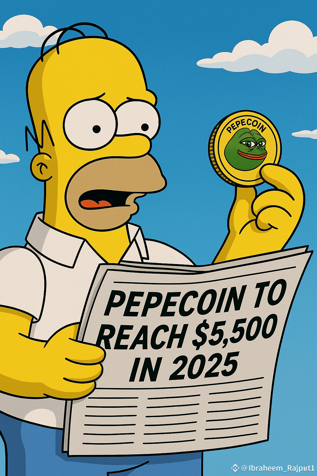 Now even The Simpsons have made a prediction that PEPE Coin |  Ibraheem_Rajput1 on Binance Square