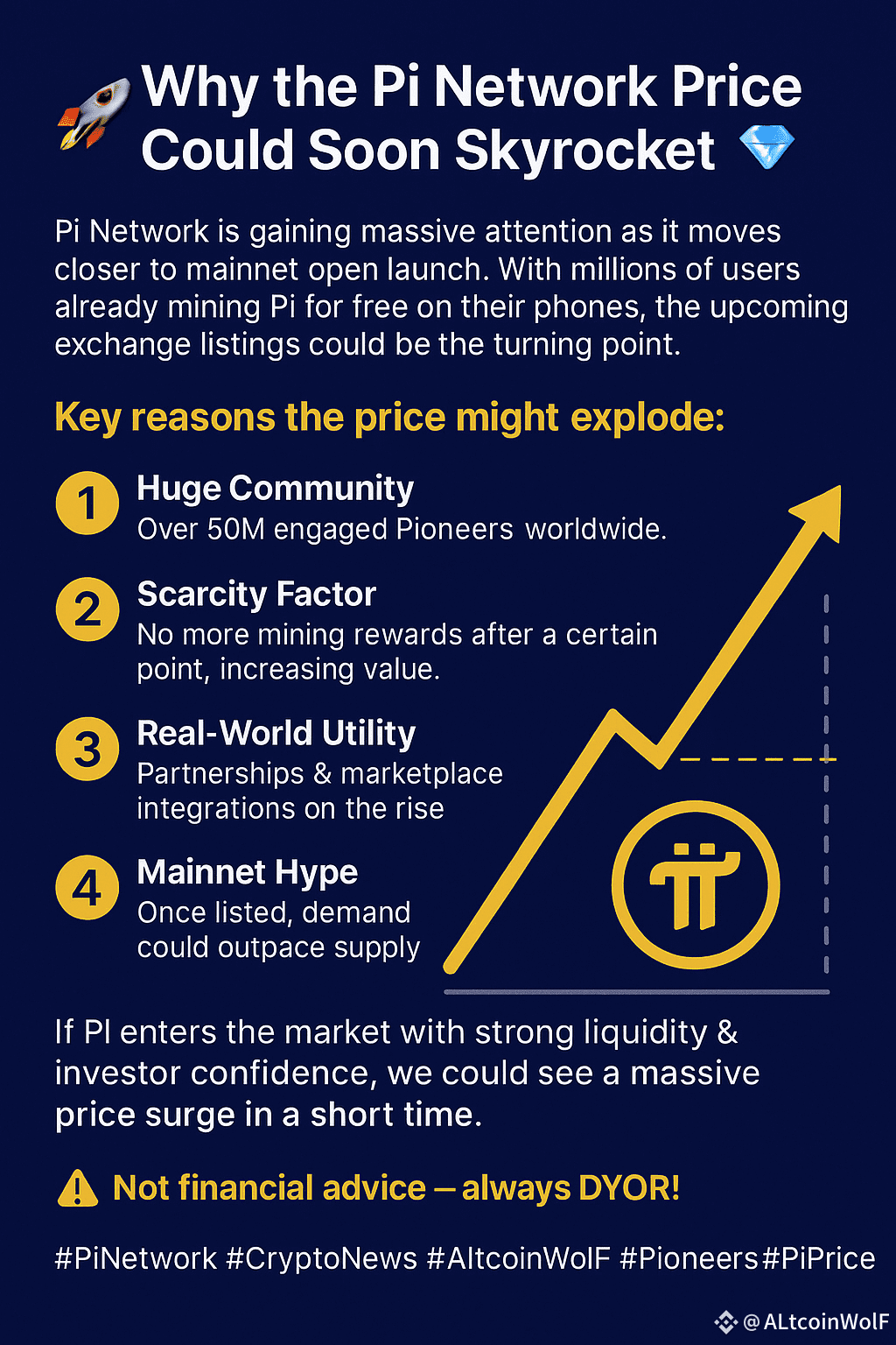 Why the Pi Network Price Could Soon Skyrocket 🚀 #picoin | ALtcoinWolF on  Binance Square